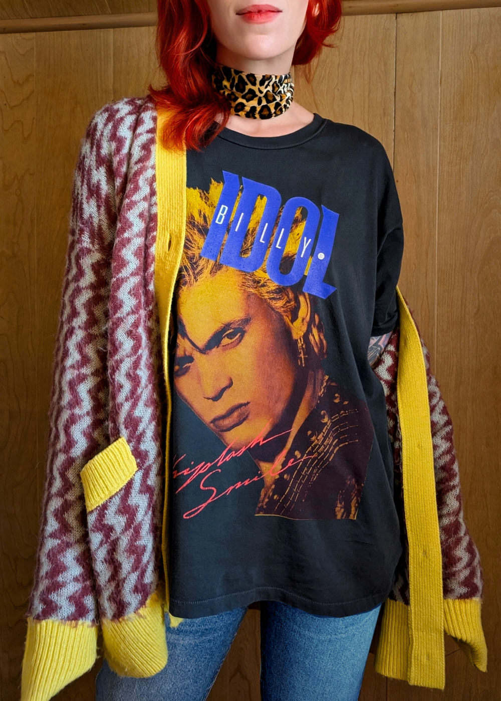 Billy Idol Whiplash Smile Merch Tee by Daydreamer LA – Black Salt
