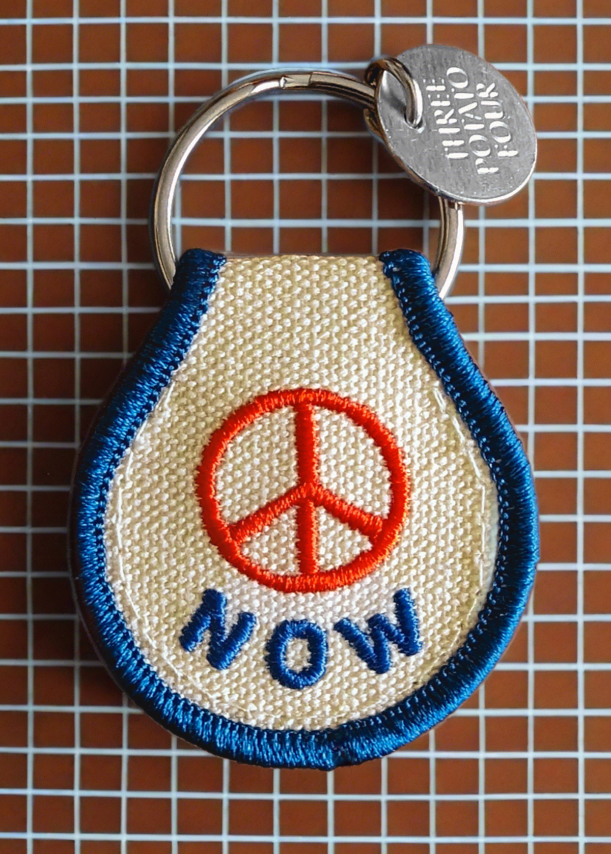 Peace Now Patch Keychain