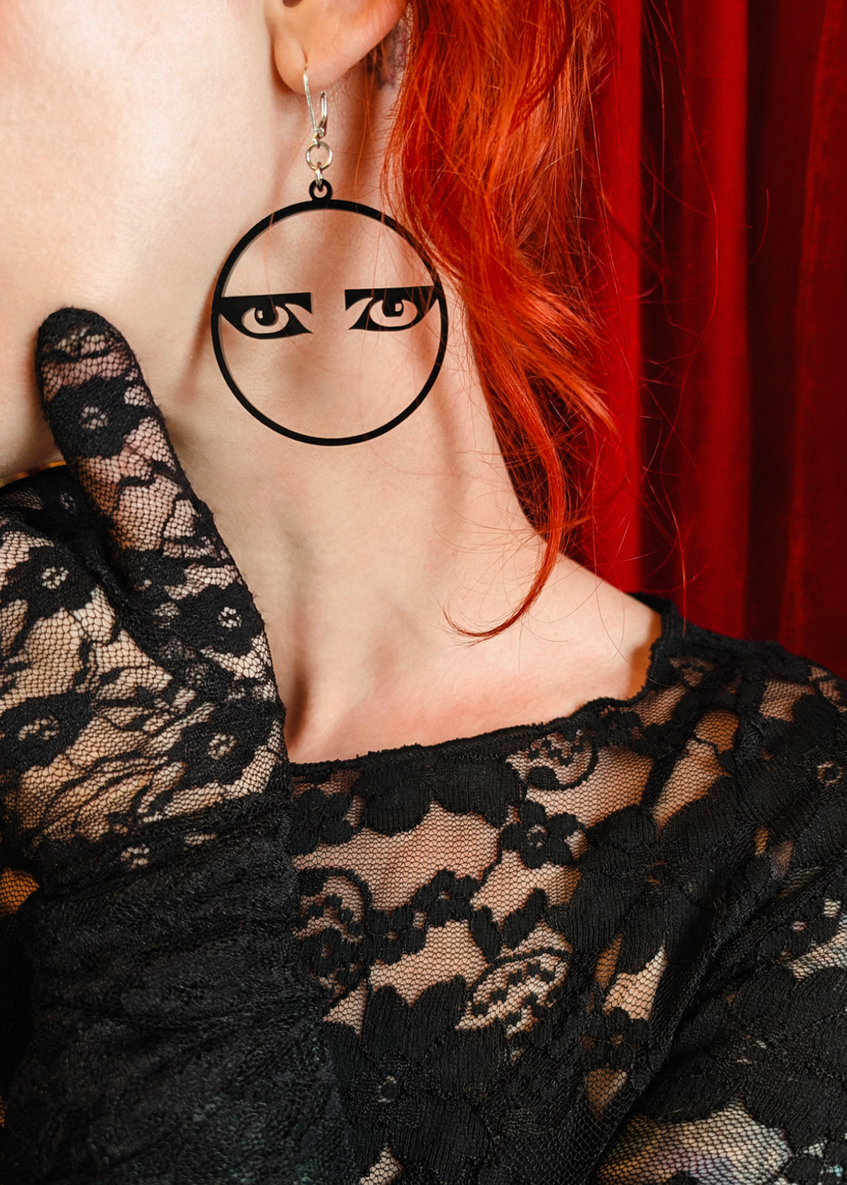 Siouxsie Eyes Hoop Earrings