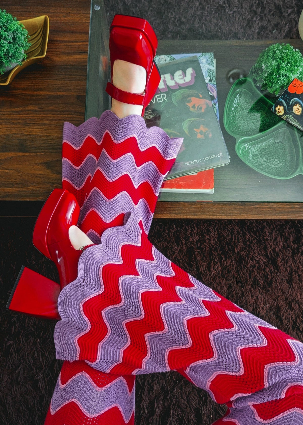 Love Street Pointelle Knit Flares ✿ Organic Cotton