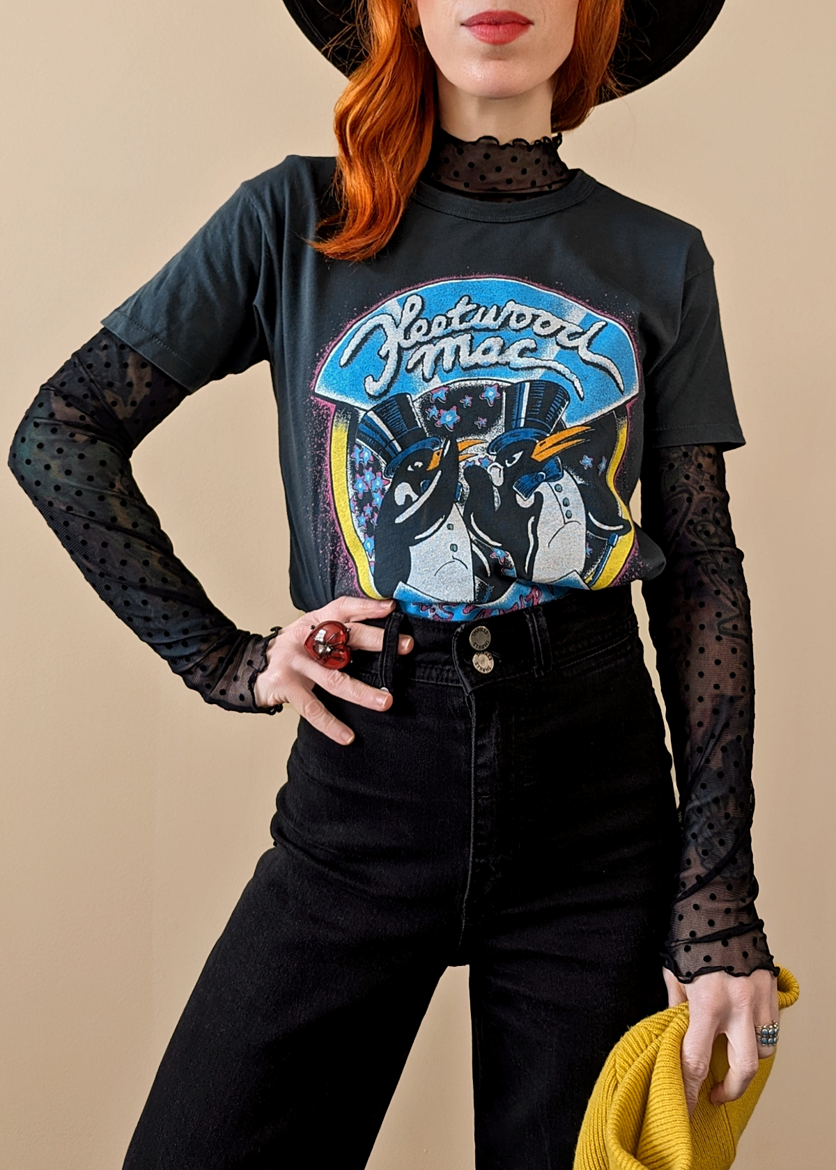 Daydreamer LA Fleetwood Mac US Tour '78  Penguin Tee made in USA officially licensed
