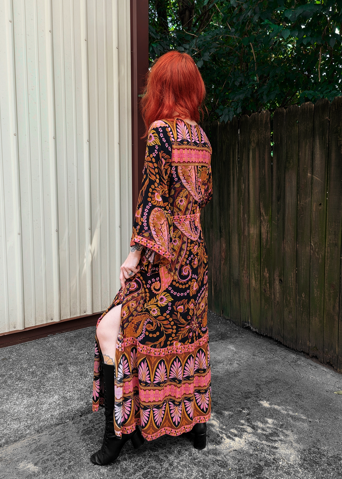 Pink Noir Empire Midi Length Dress by Nine Lives Bazaar US 2 / aus 6 Pink Noir Empire Midi Length Dress by Nine Lives Bazaar US 2 / aus 6