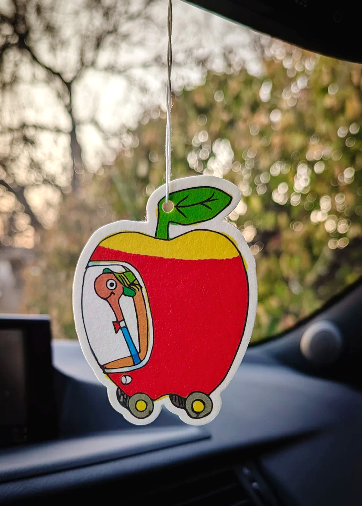Lowly Worm Fresh Apple Air Freshener