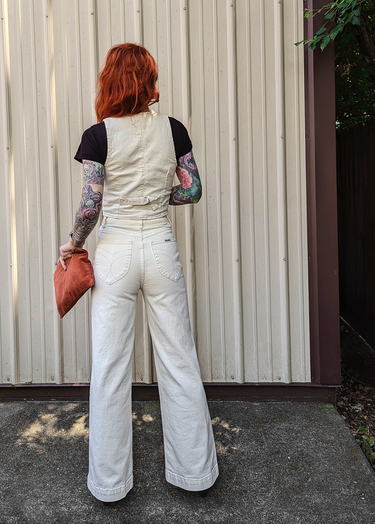 Rolla's Buttercream Sailor Wide Leg Ankle Length Jean