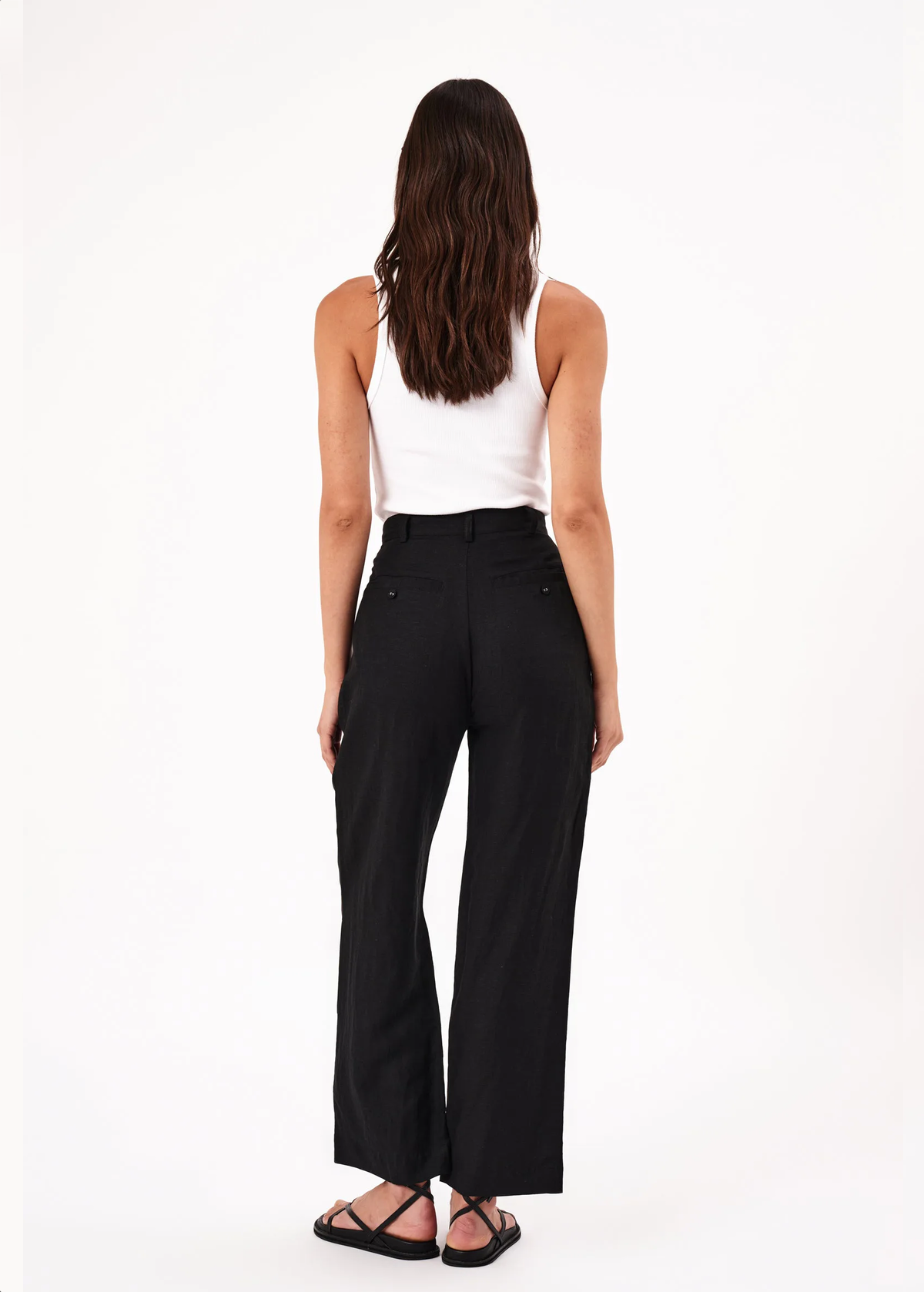 Chloe Black Linen Pleat Pants By Rolla's – Black Salt Chloe Black Linen Pleat Pants By Rolla's – Black Salt