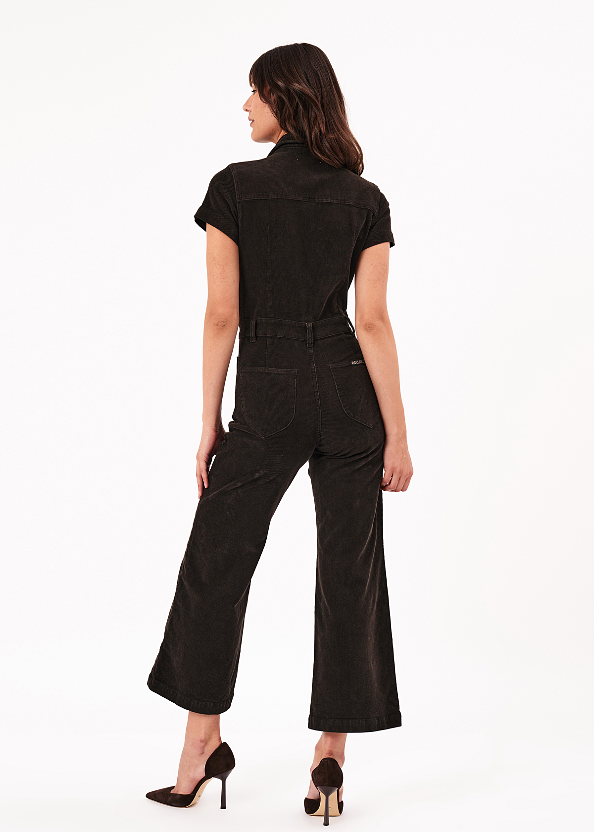Elm Dark Deep Brown Corduroy Sailor Jumpsuit By Rolla's Jeans Elm Dark Deep Brown Corduroy Sailor Jumpsuit By Rolla's Jeans