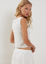 To The Shore Eyelet Top