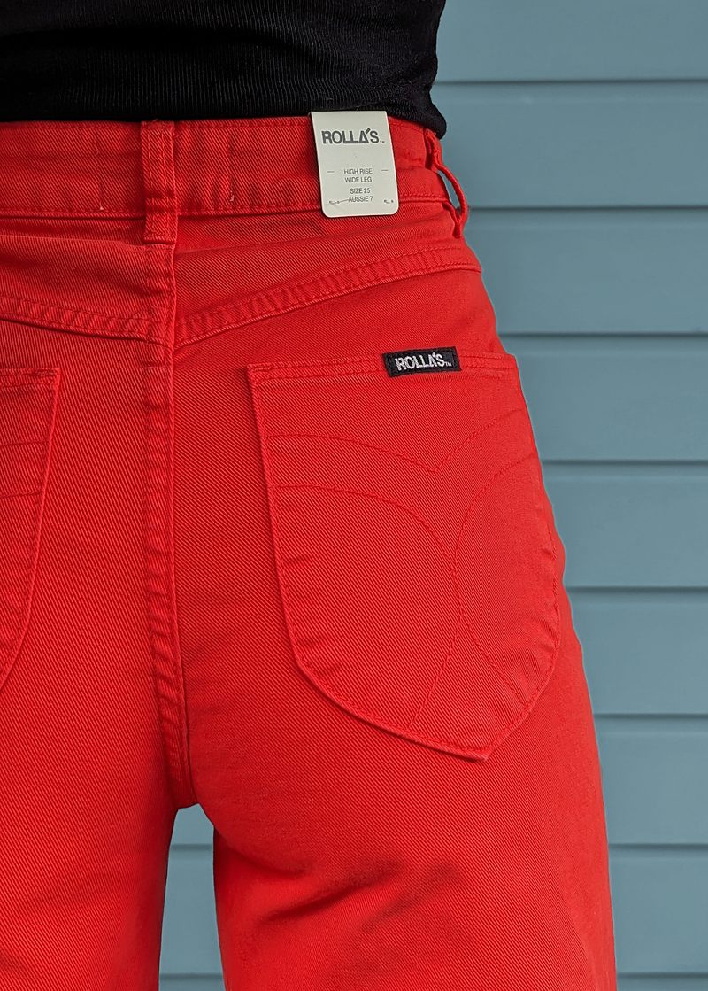 Blood Orange Stretch Sailor Jean <br> <i> ankle length </i>