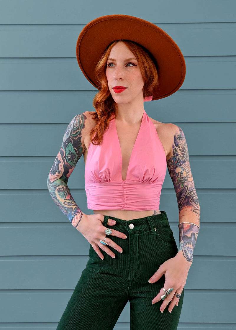 Bubblegum Marilyn Halter Top