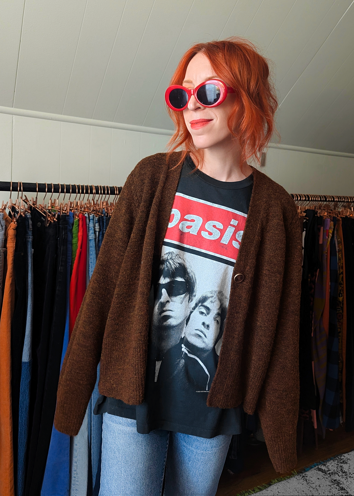 Cinnamon Brown Knit Cardigan