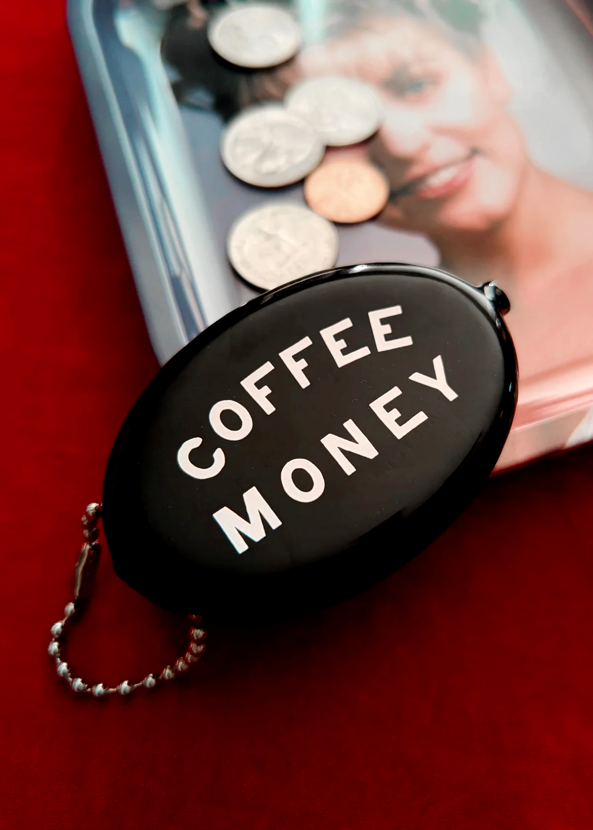 Coffee Money Coin Pouch Bag Charm