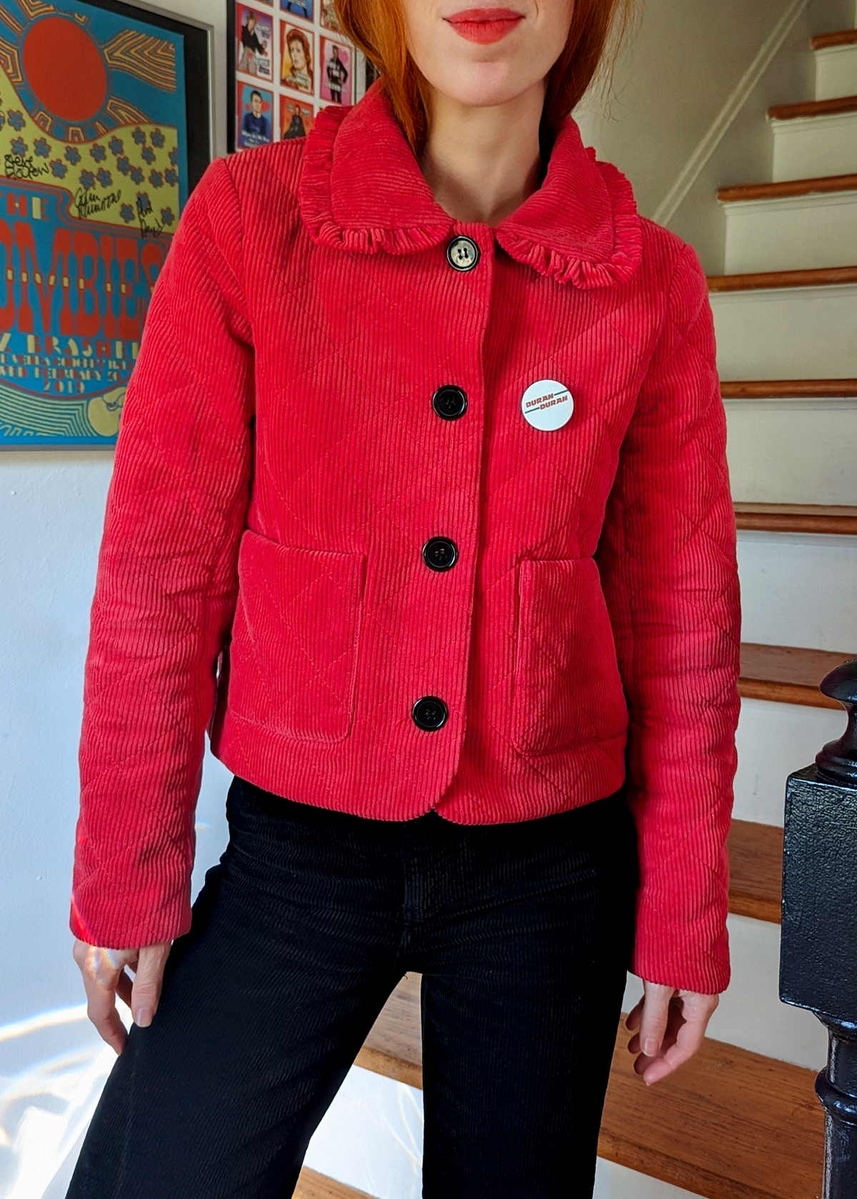 Lollipop Quilted Corduroy Jacket