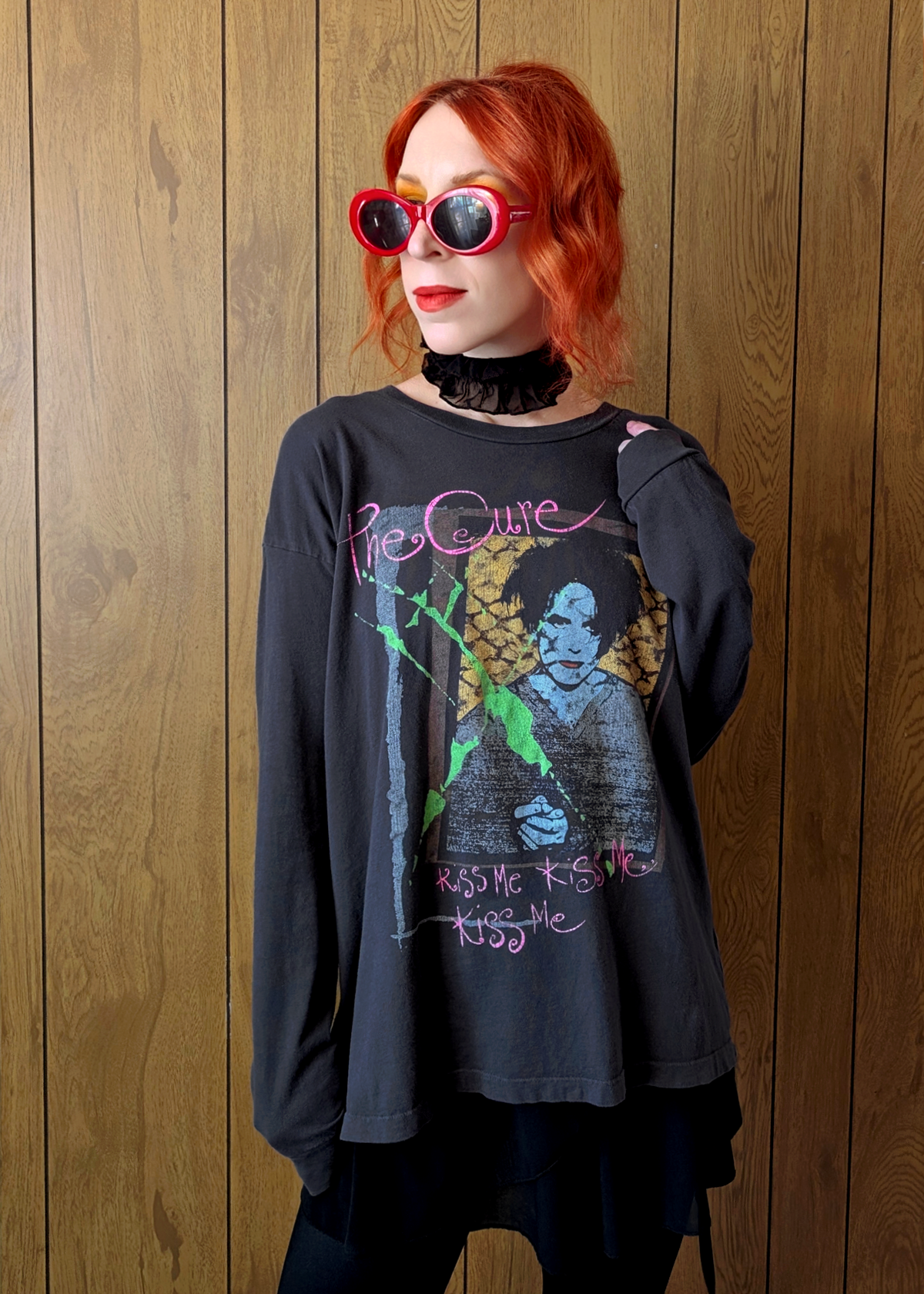 The Cure Kiss Me Long Sleeve Merch Tee