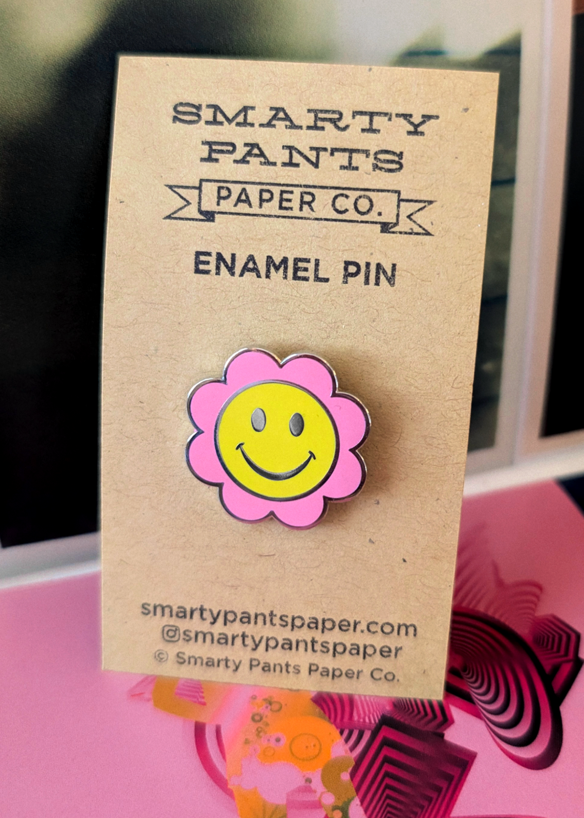 Happy Daisy Enamel Pin