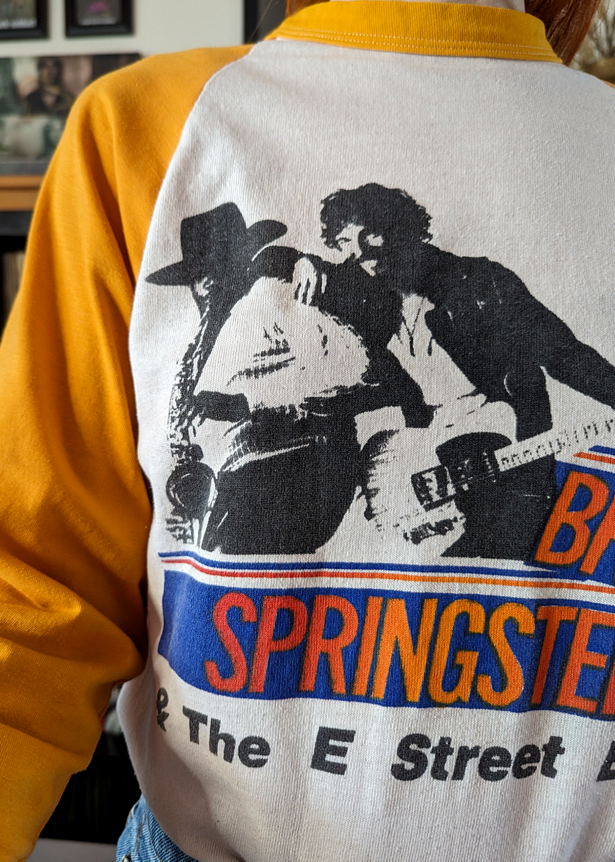 Vintage 1980s Bruce Springteen and the E Street Band Raglan Baseball Tee The Boss is Back!