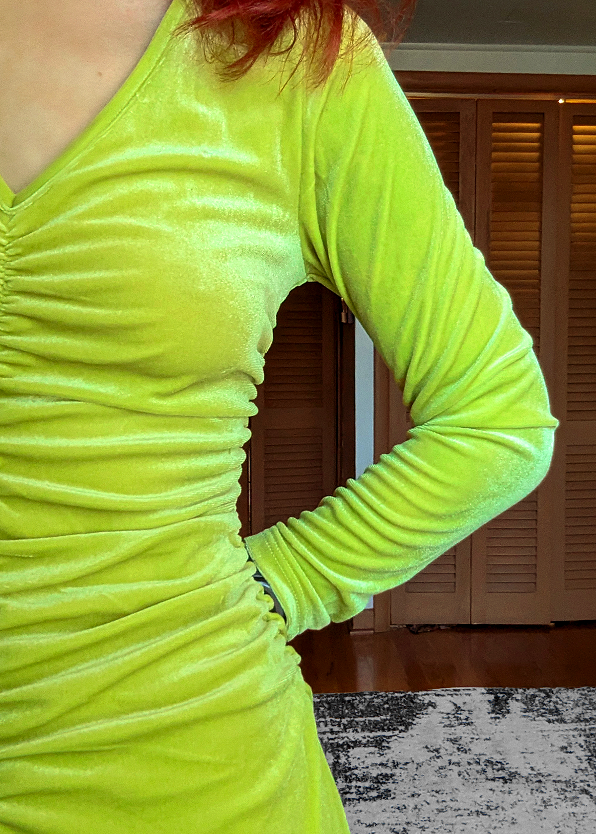 Lime Green Spandex Dress Front Cut-Out Lime Green Bodycon Midi Dress PromGirl Lime Green Spandex Dress Front Cut-Out Lime Green Bodycon Midi Dress PromGirl
