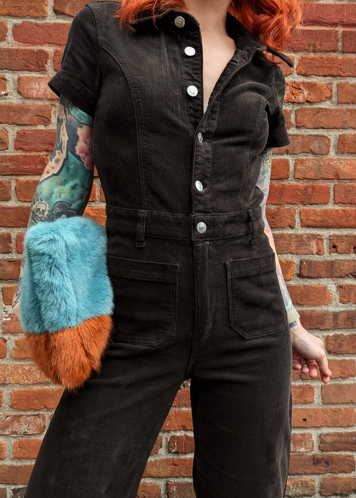 Elm Corduroy Sailor Jumpsuit <br> <i> ankle length </i>
