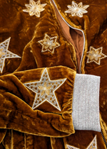 Stardust Crushed Velvet Star Bomber Jacket