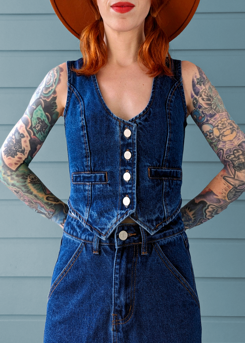 Mediterranea Denim Vest