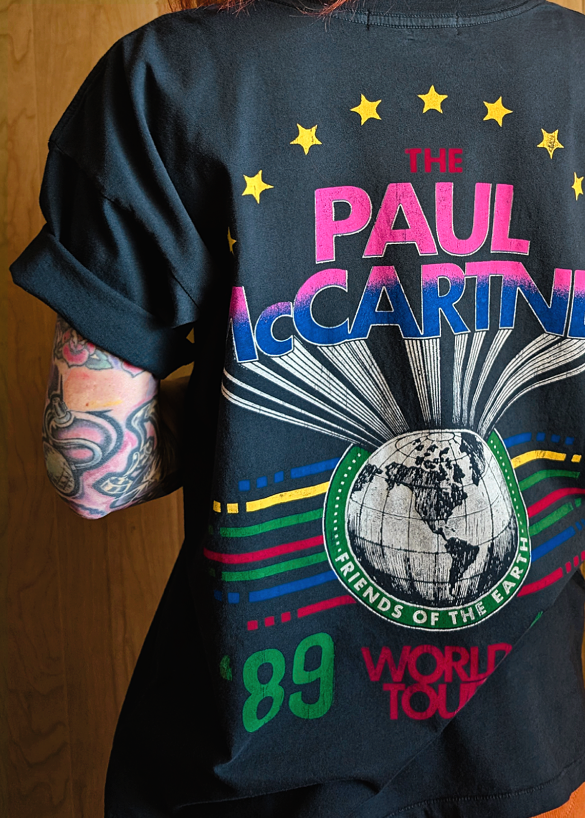 Paul McCartney World Tour 1989 - 1990 Friends of the Earth Merch Oversized tee by Daydreamer LA
