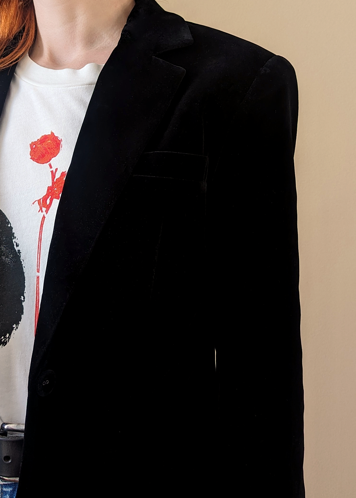 ROLAROLA★大人気★VELVET JACKET BLACK Black Velvet Blazer By Rolla's – Black Salt