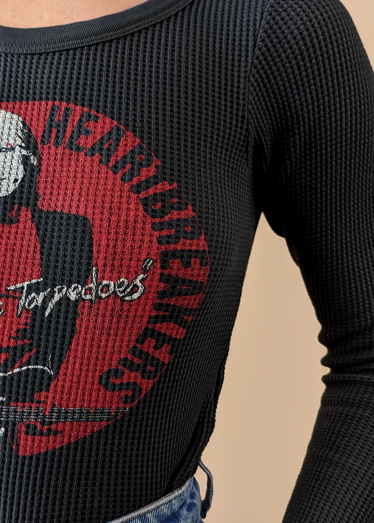 Daydreamer LA Tom Petty and the Heartbreakers Thermal Long Sleeve Tee USA made officially licensed