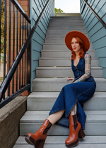 Mediterranea Denim Midi Skirt