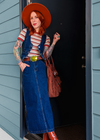 Mediterranea Denim Midi Skirt