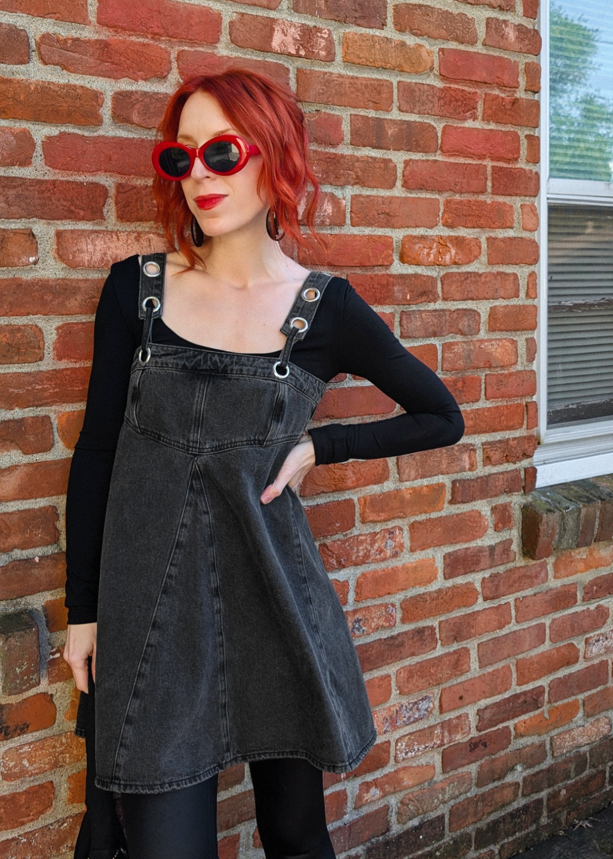 Dilemma Trapeze Denim Mini Dress