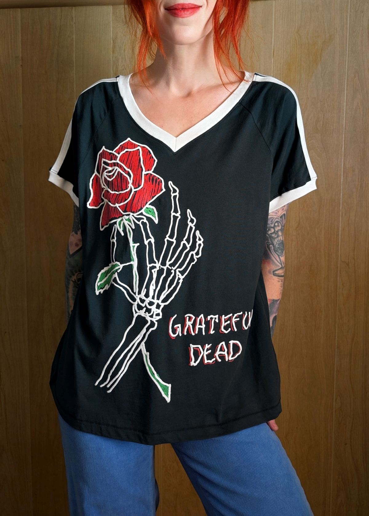 The Grateful Dead Skeleton Rose Club Tee