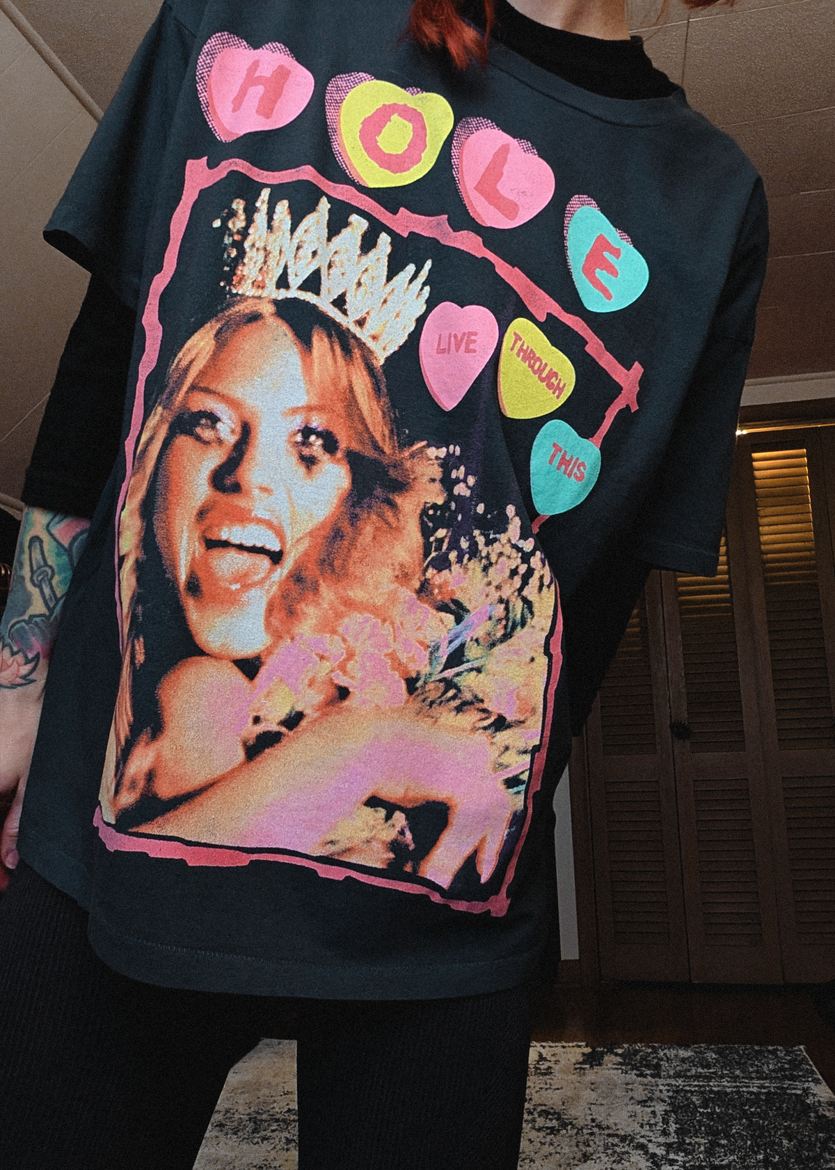 Hole Live Through This Oversized Merch Tee