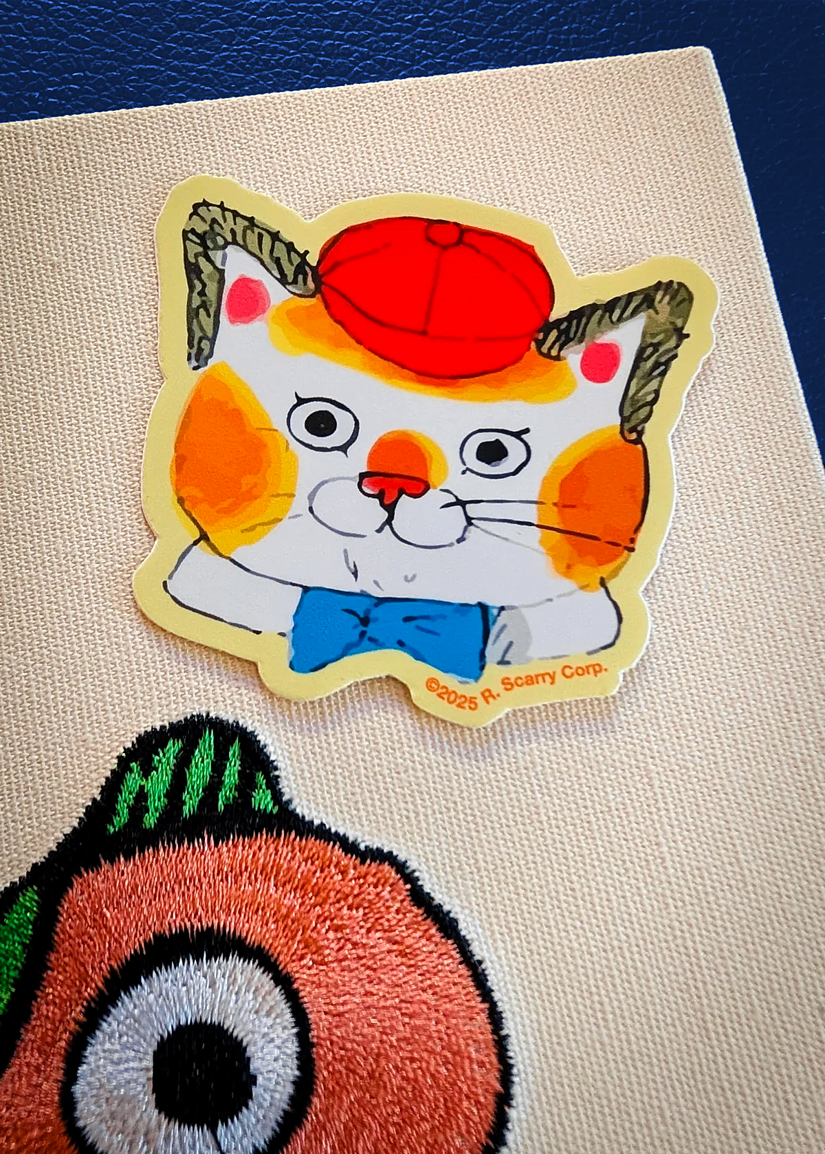 Huckle Cat Vinyl Sticker
