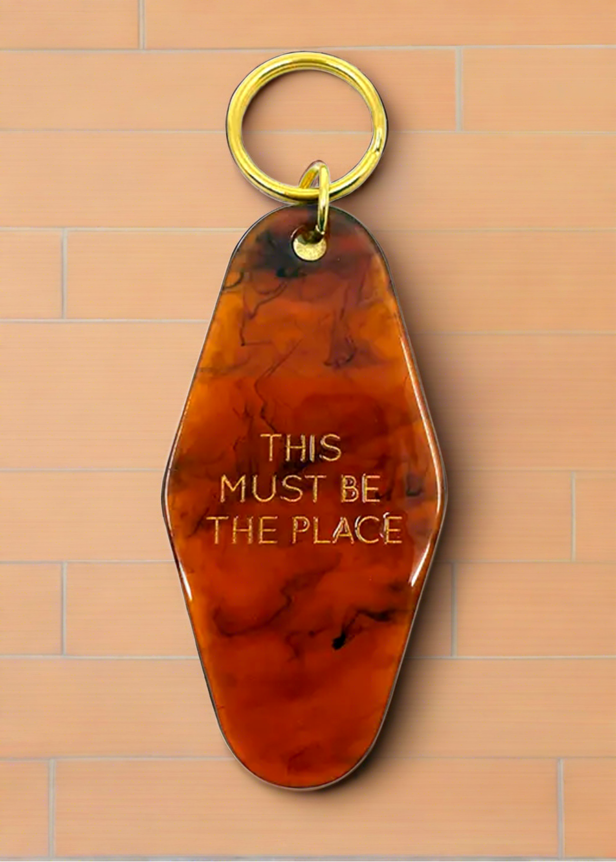 This Must Be The Place Tortoise Keychain