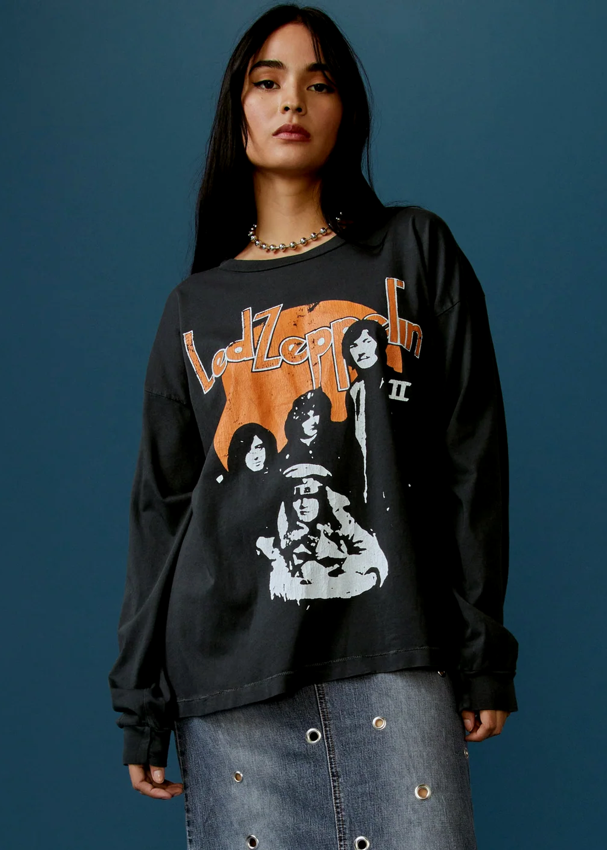 Led Zeppelin Long Sleeve Merch Tee by Daydreamer LA – Black Salt Led Zeppelin Long Sleeve Merch Tee by Daydreamer LA – Black Salt