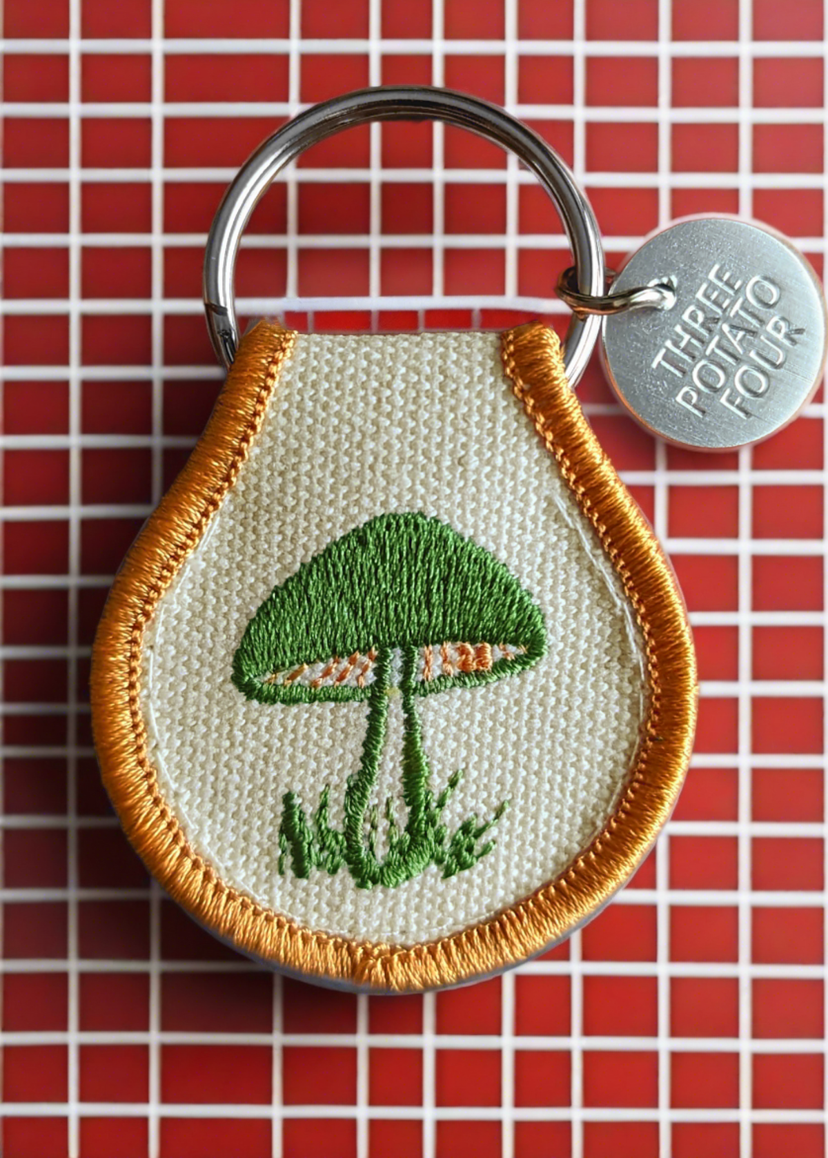 Mushroom Patch Keychain