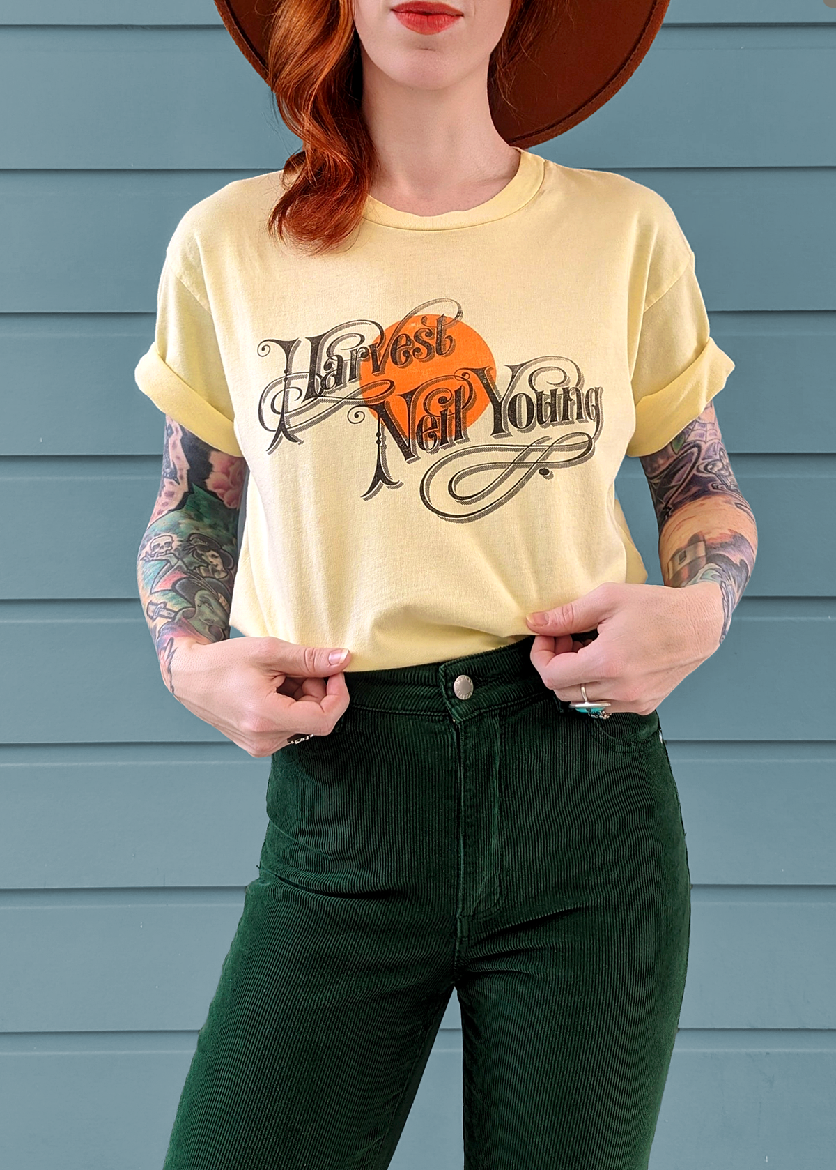 Neil Young Harvest Weekend Tee <br> <i> organic cotton </i>