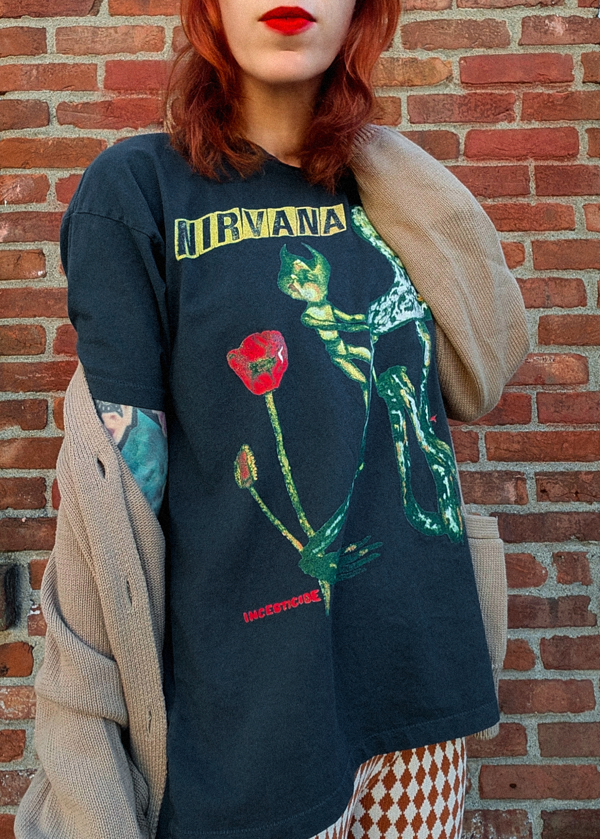 Nirvana Incesticide Black Oversized Merch Tee by Daydreamer LA Nirvana Incesticide Black Oversized Merch Tee by Daydreamer LA