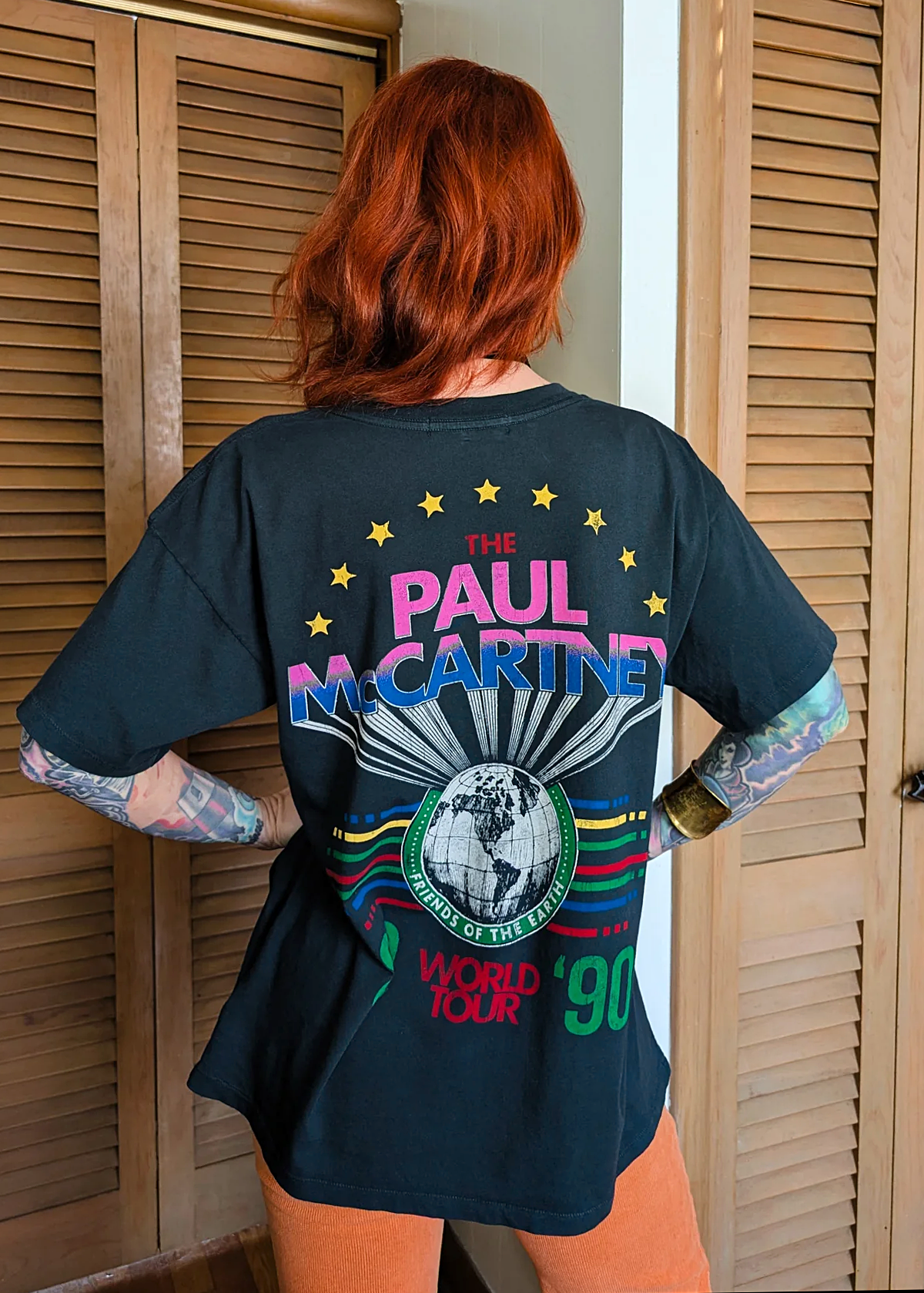Paul McCartney World Tour 1989 - 1990 Friends of the Earth Merch Oversized tee by Daydreamer LA