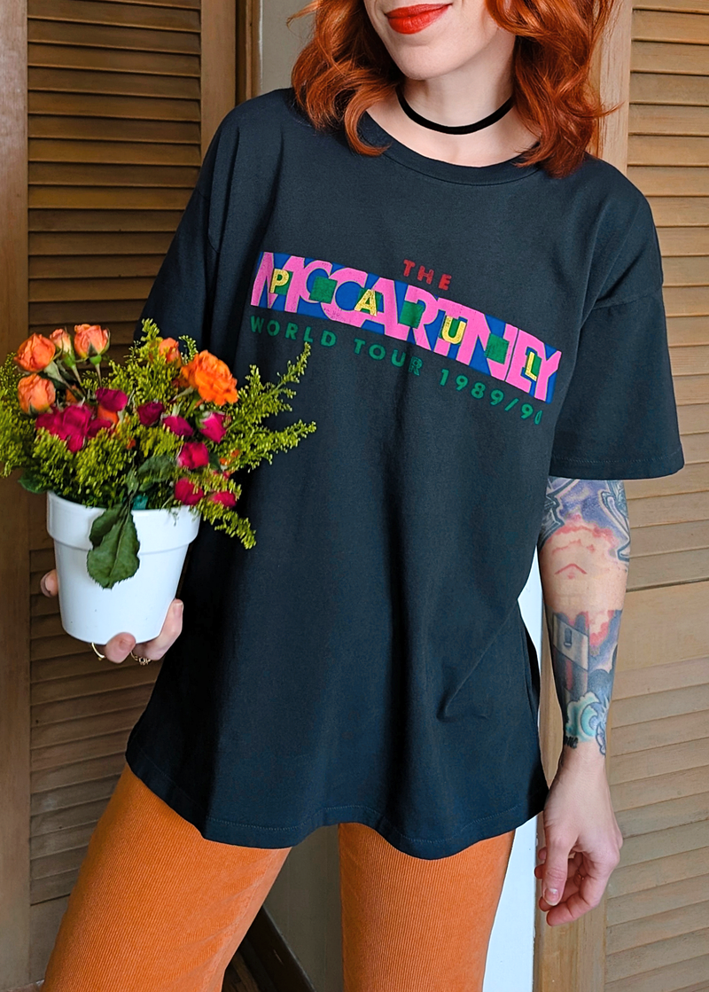 Paul McCartney World Tour 1989 - 1990 Friends of the Earth Merch Oversized tee by Daydreamer LA