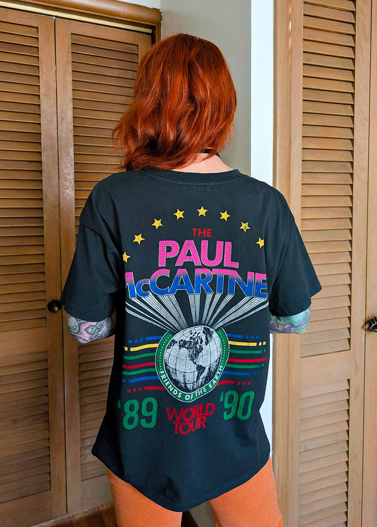 Paul McCartney World Tour 1989 - 1990 Friends of the Earth Merch Oversized tee by Daydreamer LA