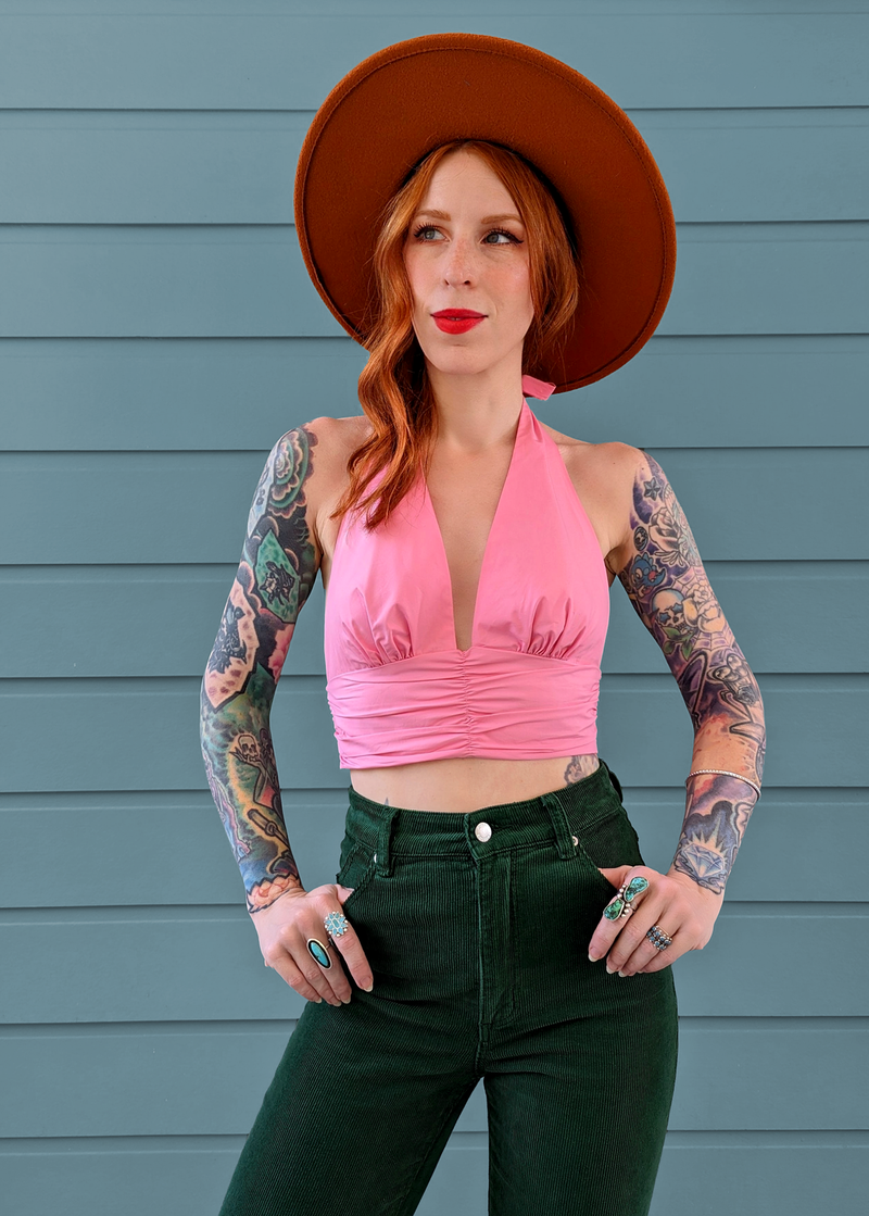 Bubblegum Marilyn Halter Top