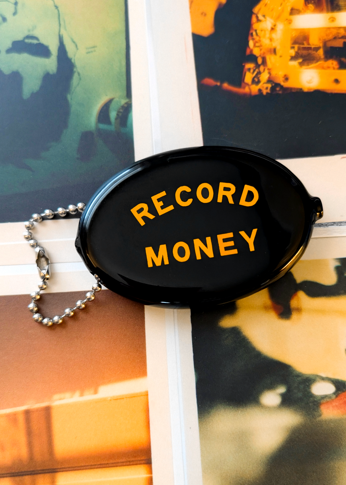 Record Money Coin Pouch Bag Charm