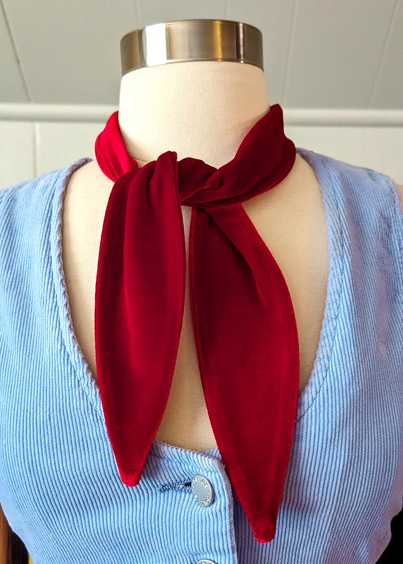 Scarlet Siren Velvet Scarf Tie