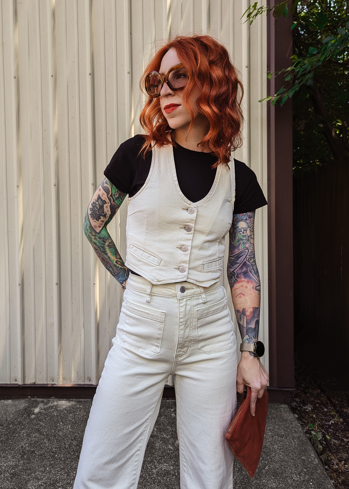 Rolla's Buttercream Sailor Wide Leg Ankle Length Jean