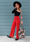 Blood Orange Stretch Sailor Jean <br> <i> ankle length </i>