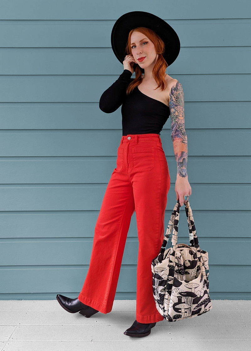 Blood Orange Stretch Sailor Jean <br> <i> ankle length </i>