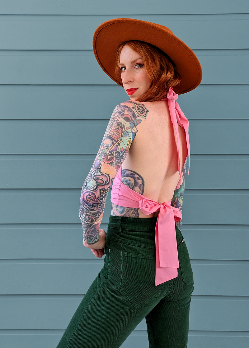 Bubblegum Marilyn Halter Top