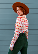 Candy Hearts Satin Shirt