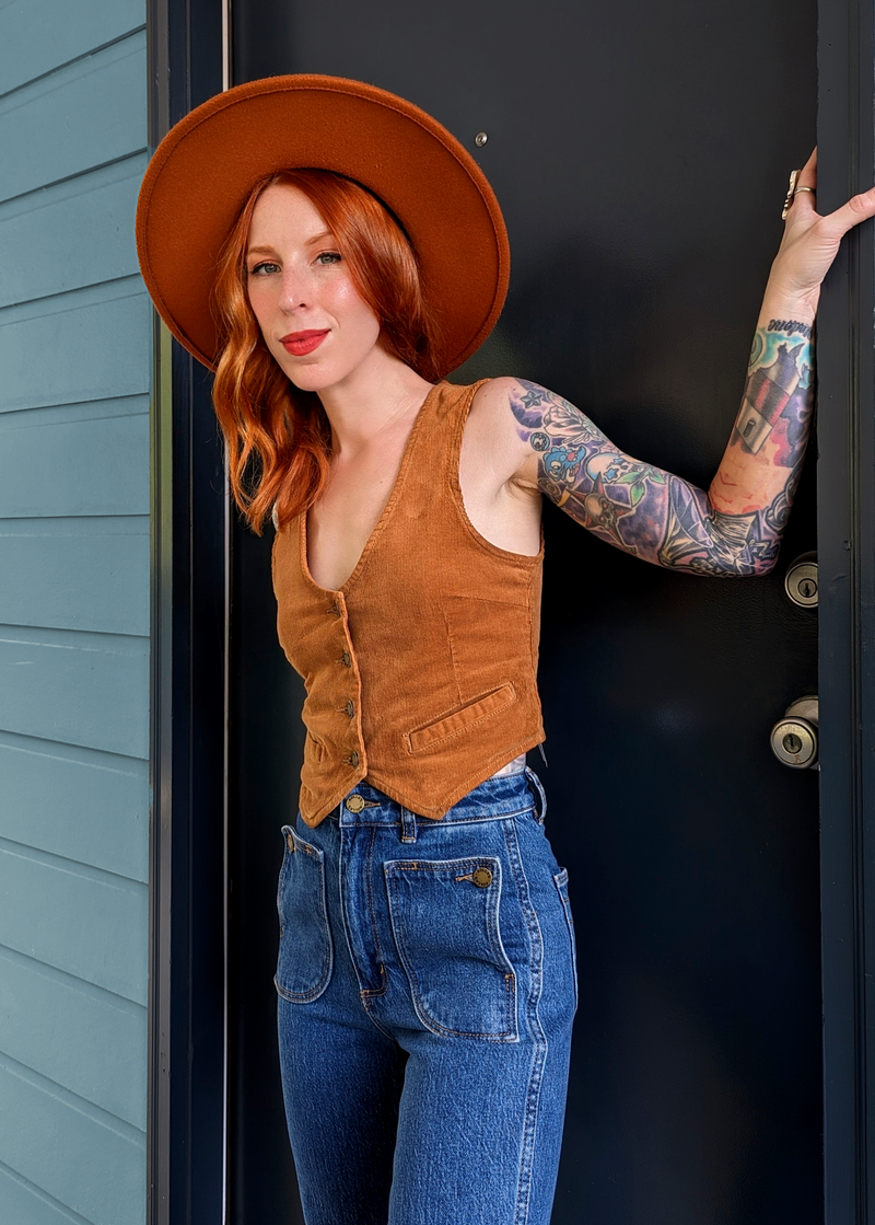 Tan Corduroy Dallas Vest