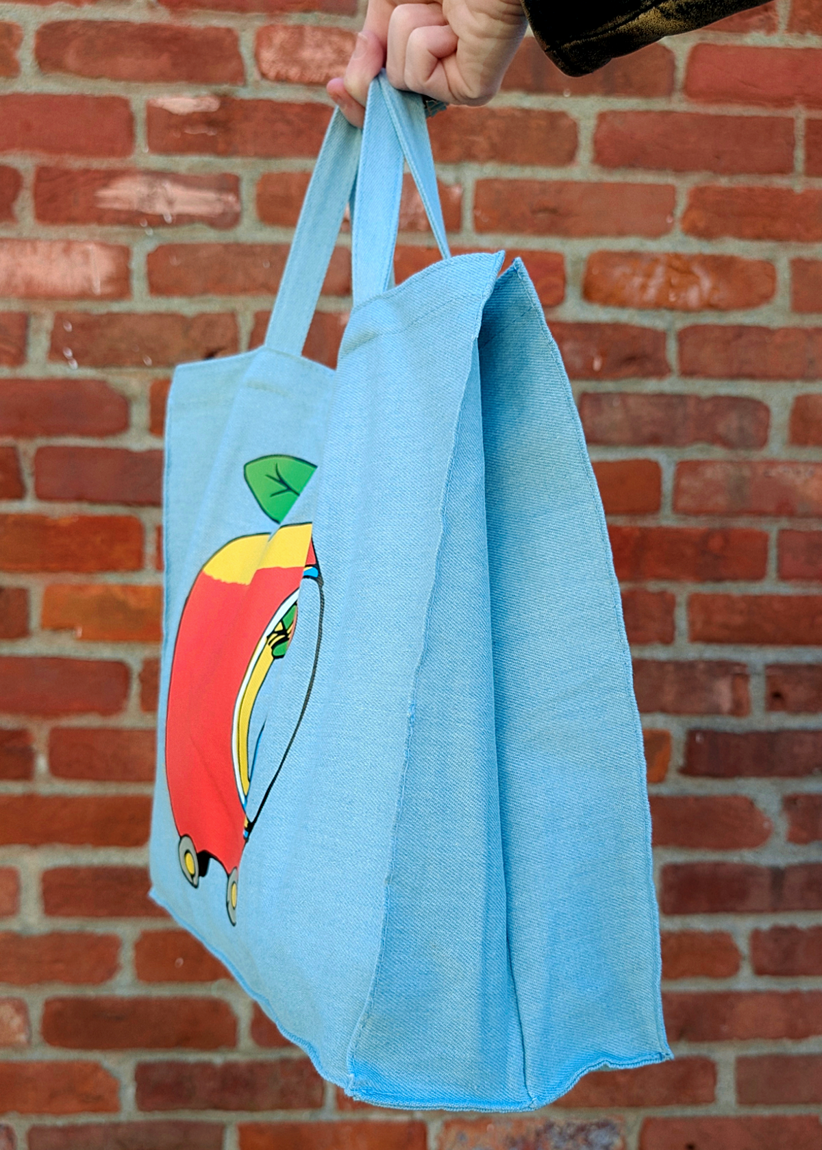 Three Potato Four Lowly Worm Apple Car Tote Bag - Thumbnail 3